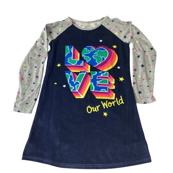 wonder nation Other - Wonder Nation Love Our World, Long Sleeve Nightgown, Size XXL (18)